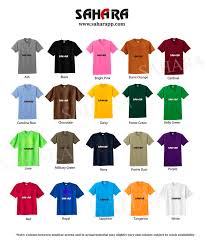 Cheap Colour Charts Printing Dubai Largest T Shirts Company