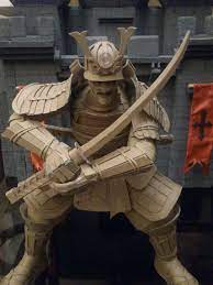 Carboard Samurai Cardboard Costume Cardboard Art Cardboard Sculpture