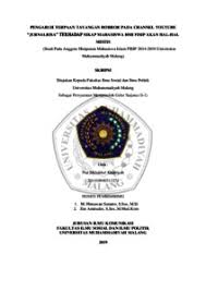 We did not find results for: Pengaruh Terpaan Tayangan Horror Pada Channel Youtube Jurnalrisa Terhadap Sikap Mahasiswa Hmi Fisip Akan Hal Hal Mistis Studi Pada Anggota Himpunan Mahasiswa Islam Fisip 2014 2018 Universitas Muhammadiyah Malang Umm Institutional Repository
