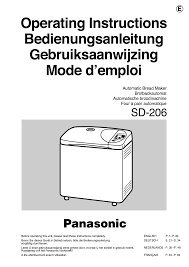 Panasonic Sd206 Sd206 Uk Operating Instructions Manualzz