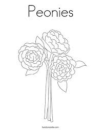 Cool, big and beautiful coloring pages with ponies, princess ponies, tempest shadow, grubber, captain celaeno, princess skystar, capper, songbird serenade and other. Peonies Coloring Page Twisty Noodle