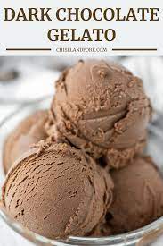 This Dark Chocolate Gelato Is The Italian Version Of Ice Cream But Is Silkier And Softer Makin Gelato Recipe Homemade Dark Chocolate Making Homemade Ice Cream