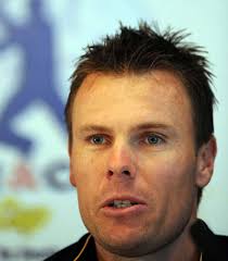 Johan Botha, South Africa's Twenty20 captain, addresses the media