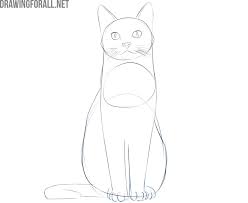 Follow along to learn how to draw this cute kitten step by step, super easy. How To Draw A Sitting Cat