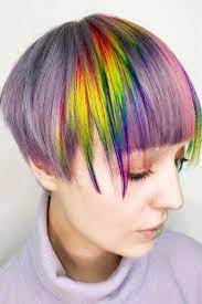 Rainbow Hair Styles To Look Like A Unicorn Rainbow Hair Rainbow Hair Color Hair Styles