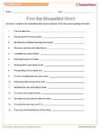 Students commonly confuse the words our and are. Find The Misspelled Word Quiz Spelling Printable Grades 3 4 Teachervision
