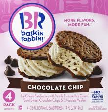 You'll need heavy cream, sweetened condensed milk and a flavoring—like vanilla. Baskin Robbins Chocolate Chip Ice Cream Sandwiches 14 Fl Oz Fry S Food Stores