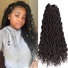 Leave any questions about this hair you may have in the comment section hair details. Amazon Com Curly Faux Locs Crochet Hair Deep Wave Braiding Hair With Curly Ends Crochet Goddess Locs Synthetic Braids Hair Extensions 18 3bundles 1b Beauty