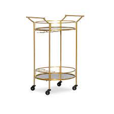 Shop our bar cart gold selection from top sellers and makers around the world. Round Metal Bar Cart Gold Linon Target