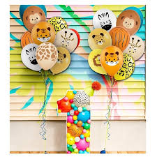 Decorlife jungle theme party supplies for 24, safari birthday decorations for wild one, boy baby shower, jungle animals party plates and napkins, cups, 54 x108 safari tablecloth, goodie bags, happy birthday banner, cutlery, straws, total 218pcs. 12 Inches Safari Theme Balloons Latex Balloon Animal Toys Safari Theme Party Decorations Party Needs Shopee Philippines
