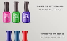 Download Slim Nail Polish Bottle Product Mockup