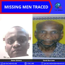 2 men who were the subjects of recent Police Missing bulletins have been  traced and are safe. They are 44 year old Steve Marlon Orlando Gittens of  Gibbs, St. Peter who was
