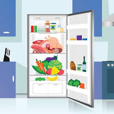 Open door transparent images (1,499). Refrigerator Opened With Food Fridge Open And Closed Foods Set Clipart Image