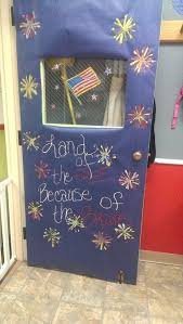 Let me know how you style your vignettes in your home by tagging me on social media. Fourth Of July Classroom Door Door Decorations Classroom Classroom Door Patriotic Classroom