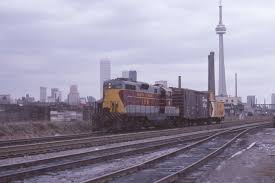 Canadian Pacific Railways Action Powered By Algoma Central Gp 7 150 At Cn Tower Toronto Ontario March 24 1 Canadian Pacific Railway Train Canadian Pacific
