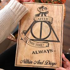 In the text:i have spied for. After All This Time Always Wooden Photo Frame Custom Wooden Poster