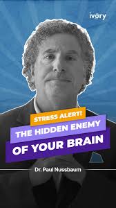Dr. Paul Nussbaum's guide to reduce stress:, 😴 Aim for 7-8 hours of sleep  nightly for better cognitive function., 🧘‍♂️Reduce stress with activities  like prayer, yoga, or nature walks., 🥗Eat a healthy ...