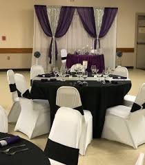 Gorgeous purple and silver wedding decorations and centerpieces. Purple Silver Black Wedding Party Ideas Photo 1 Of 15 Catch My Party