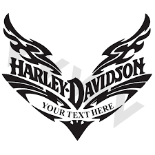 Vvwv Harley Davidson Custom Text Cycle Stickers For Bike Car Helmet Laptop Black L X H 10 00 X 8 50 Cm Amazon In Car Motorbike