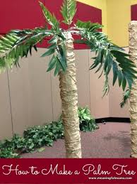 I did go back and reinforce the palm leaves with extra cardboard i did it just like i had the tape but i hot glued it. How To Make A Fake Palm Tree