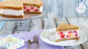 Torta fredda yogurt e pesche. Torta Fredda Allo Yogurt Con Fragole E Pesche Ricetta Vegan Il Goloso Mangiar Sano