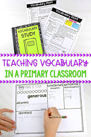 Effective Vocabulary Instruction In A Primary Classroom In 2020 Vocabulary Instruction Teaching Vocabulary Kindergarten Lessons