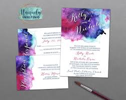 → all elements pictured above + individually to create your own designs → each file is approx. Jewel Tone Watercolor Invitations Uniquely Inviting