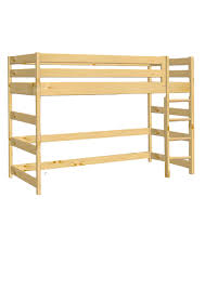 Kinderbett hochbett mit rutsche leiter hochbett spielbett kiefer massiv weiss oder unbehandelt (weiss). Hochbett Fur Kinder Primus 3 Hohe 150 Cm Rausfallschutz 38 Cm Rollrost Sicherheitsleiter Direkt Vom Hersteller Farbe Geolt Naturfarbig