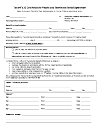 If the tenant does not move out within the thirty (30) day period, the landlord can then sue them for possession of the property by filing an eviction suit in justice court. 60 Day Notice To Vacate Template Fill Out And Sign Printable Pdf Template Signnow