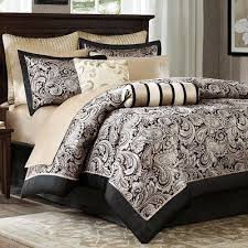 Black And Gold California King Comforter Set Alcott Hill Pereira Comforter Set Luxury Comforter Sets Comforter Sets Bedding Sets