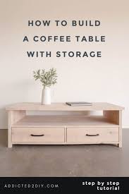 Picture gallery of wooden coffee table with drawers. How To Build A Coffee Table With Storage Addicted 2 Diy