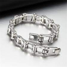 Brief Bicycle Chain Design Titanium Stainless Steel Bracelet For Men Bracelets For Men Stainless Steel Bracelet Men Stainless Steel Chain Bracelet