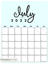 july calendar cute free printable july 2022 calendar designs
