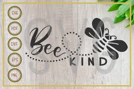 Download Bee Bee Kind Silhouette Cut File Graphic By Rizuki Store Creative Fabrica PSD Mockup Templates