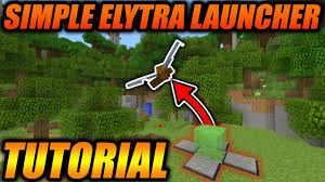 Getting and using an elytra is extremely tedious in survival mode in minecraft. How To Build A Simple Elytra Launcher In Minecraft Minecraft Xbox Pe Java Tutorial Youtube
