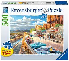 Enjoy the best free online jigsaw, with a new puzzle every day. Ravensburger 16441 Scenic Overlook 500 Piece Large Pieces Jigsaw Puzzle For Adults Every Piece Is Unique Softclick Technology Means Pieces Fit Together Perfectly Pricepulse