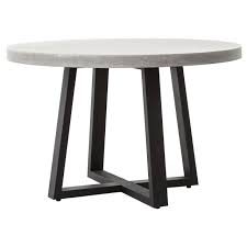 Refer to the place setting gauge for comfort confirmation. Masonry Concrete 48 Round Dining Table Zin Home