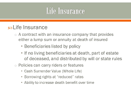 Insurance companies do not restrict a life insurance applicant's selection of a beneficiary. Life Insurance In Estate Planning Ppt Video Online Download