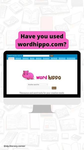 Have you ever used Word Hippo? 🤔, This is my new favourite online  dictionary and thesaurus to use with older students! 🤩, It includes:  synonyms, antonyms, definitions, rhymes, sentences, and more 📚, ...