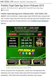 Data Sgp 2000 Sampai Sekarang