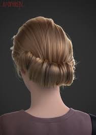 Artstation Hair02 Ranyiren 3d Hair Digital Hair Hair Reference