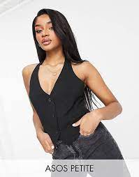 Model, photographer, stylist, makeup or hair stylist, casting director, agent, magazine, pr or ad agency asos s/s 18. Asos Design Petite Mix Match Anzugweste In Schwarz Asos