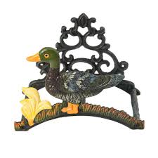 4.2 out of 5 stars. Watering Equipment Sungmor Heavy Duty Cast Iron Garden Hose Holder Wall Mounted Hose Rack Decorative Hose Hanger Antique Garden Yard Decorations Gardening