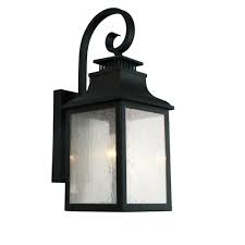 Shop Y Decor Morgan 1 Light Outdoor Wall Mounted Light In Imperial Black Overstock 19844140