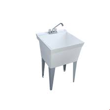 Color could fade over time. Mustee 22c Utilatwin Combo Laundry Utility Tub White Kitchen Bathroom Fixtures Tools Home Improvement Urbytus Com
