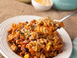 · add salsa, water, pasta, and a . Easy One Pot Taco Turkey Pasta Brownie Bites Blog