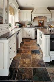 Slate Kitchen Flooring May Be Your Answer To Durability Beauty And Style Diykitchenbacksplash Slate Kitchen Rustic Kitchen Backsplash Slate Floor Kitchen
