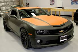 Black And Orange Car Wrap Matte Orange In Black Vinyl Wrap Car Car Wrap Black Camaro