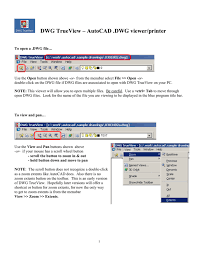 How to open a dwg file. Dwg Trueview Autocad Dwg Viewer Printer