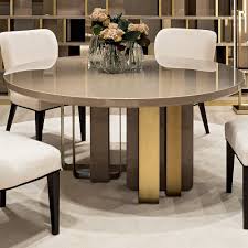 Often more compact than dining room tables, kitchen tables may also serve as a place to snack, work, or even to sit and chat with the chef while food is prepared nearby. Image Result For Taylor Llorente Round Dining Room Modern Round Kitchen Table Luxury Dining Tables